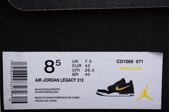 Nike Air Jordan Legacy 312 Low CD7069-071 