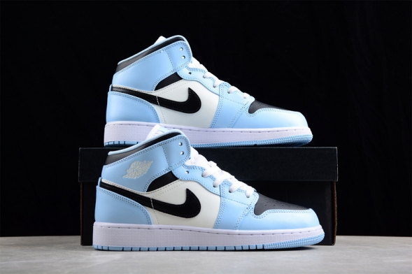 Nike Air Jordan 1 Mid University Blue 555112-401 