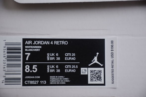  Nike Air Jordan 4 Black Lase CT8527-113 