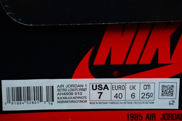 Nike Air Jordan 1 Retro low Flyknit Black Guava Ice AH4506-010 